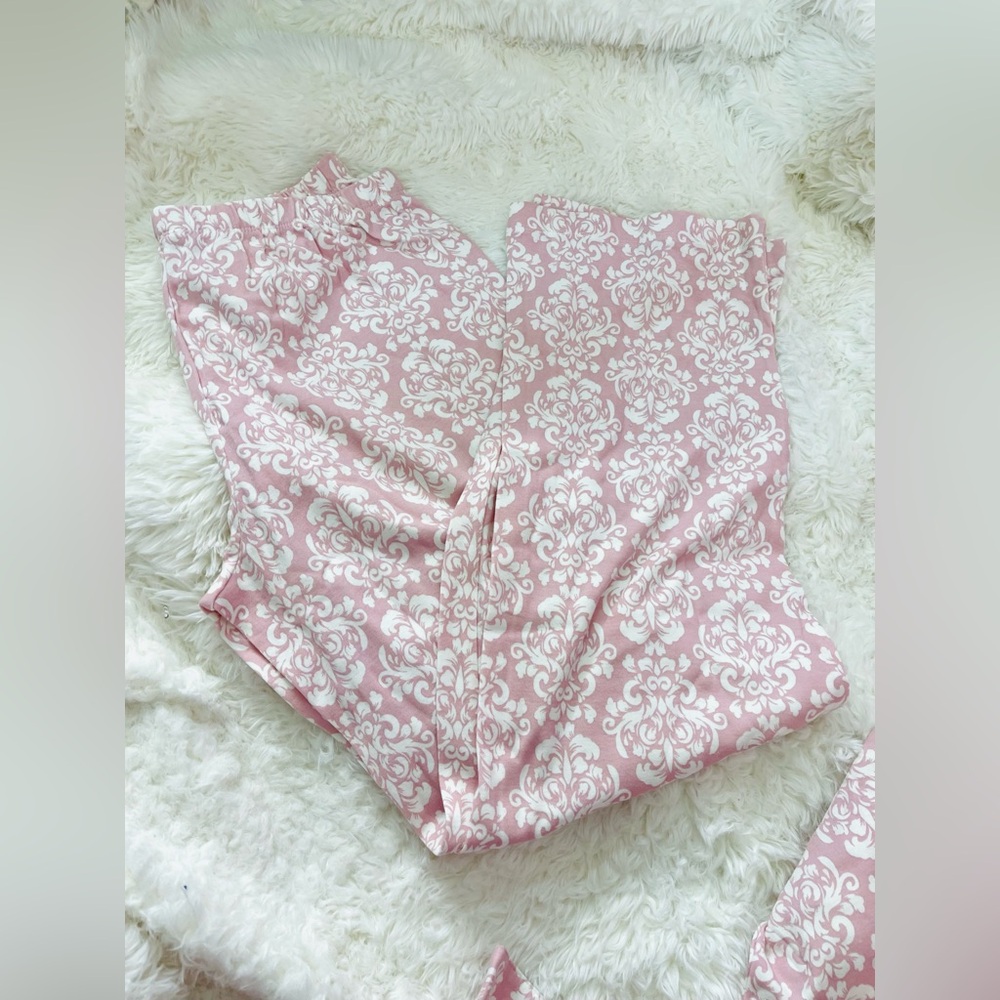 New Charter Club Pink Pajama Set 100% cotton pink s small 2 4 Christmas 🎁 cute - Picture 5 of 6